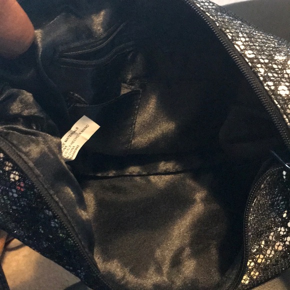 Black and silver shoulder bag - Picture 5 of 5